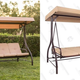 Best Choice Products Covered Bench Swing | $120 | Best Choice Products | Promo code HEAVYDUTYSWING